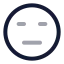Meh icon with twotone rounded style