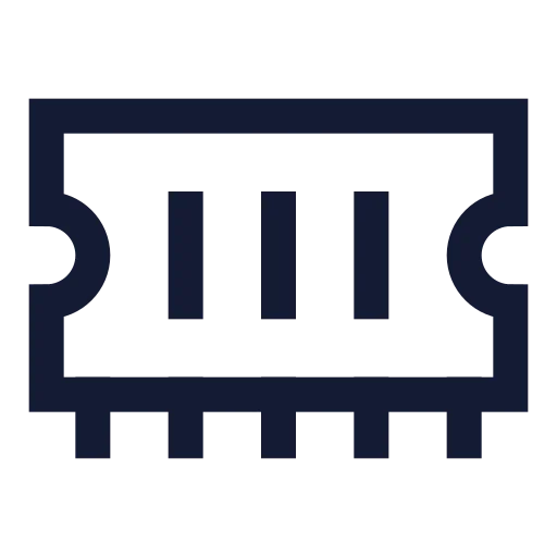 Memory Stick Icon in Stroke Sharp style