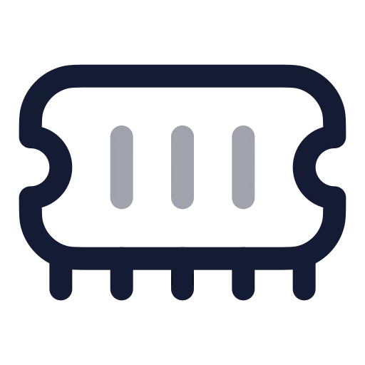 Memory Stick Icon in Twotone Rounded style