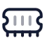 Memorystick icon with twotone rounded style