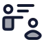 Mentor icon with duotone rounded style