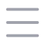 Menu icon with duotone rounded style