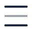 Menu icon with twotone rounded style