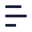 Menu icon with solid sharp style