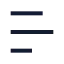 Menu icon with stroke sharp style