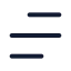 Menu icon with stroke rounded style
