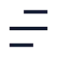 Menu icon with stroke sharp style