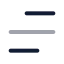 Menu icon with twotone rounded style