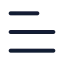 Menu icon with stroke rounded style