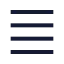 Menu icon with stroke sharp style