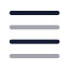 Menu icon with twotone rounded style