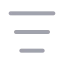 Menu icon with duotone rounded style