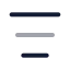Menu icon with twotone rounded style