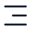 Menu icon with stroke rounded style