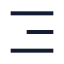 Menu icon with stroke sharp style