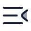 Menucollapse icon with duotone rounded style