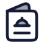 Menurestaurant icon with duotone rounded style