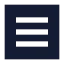 Menu icon with solid sharp style