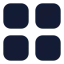 Menusquare icon with solid standard style
