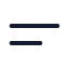 Menutwoline icon with stroke rounded style