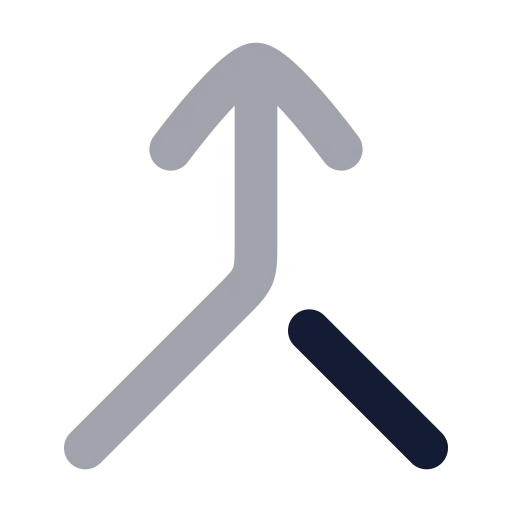 Merge Icon in Bulk Rounded style