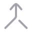 Merge icon with duotone rounded style