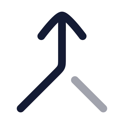 Merge Icon in Twotone Rounded style