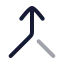 Merge icon with twotone rounded style