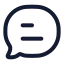 Message icon with stroke rounded style