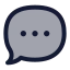 Message icon with duotone standard style