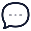 Message icon with twotone rounded style