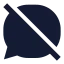 Messageblocked icon with solid sharp style
