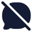 Messageblocked icon with solid standard style