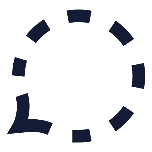 Message Circle Dashed Icon in Solid Sharp style