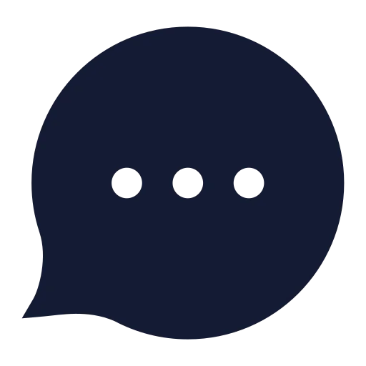 Message Circle More Icon in Solid Sharp style