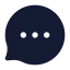 Messagecirclemore icon with solid standard style