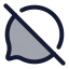 Messagecircleoff icon with duotone rounded style