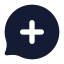 Messagecircleplus icon with solid standard style