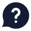 Messagecirclequestionmark icon with solid sharp style