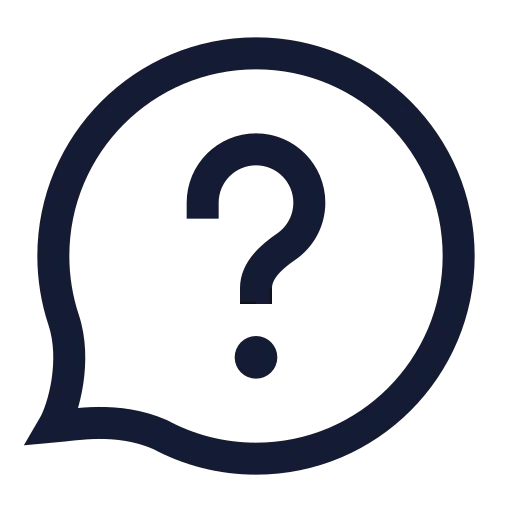 Message Circle Question Mark Icon in Stroke Sharp style