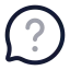 Messagecirclequestionmark icon with twotone rounded style