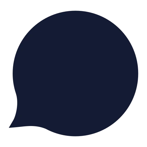 Message Circle Icon in Solid Sharp style