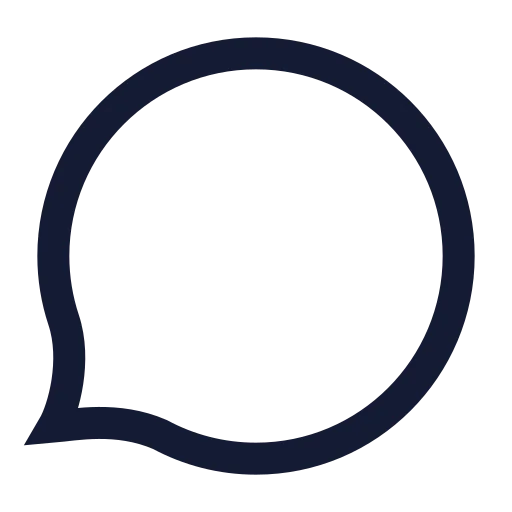 Message Circle Icon in Stroke Sharp style