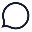 Messagecircle icon with stroke sharp style