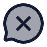 Message Circle X icon preview