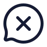 Message Circle X icon preview