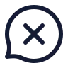 Message Circle X icon preview