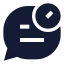 Messagedelay icon with solid sharp style