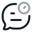 Messagedelay icon with twotone rounded style