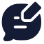 Messageedit icon with solid standard style
